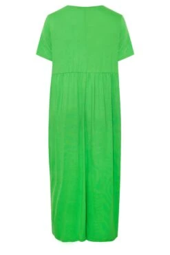 LIMITED COLLECTION Curve Bright Green Pocket Maxi Dress -Luna Looks Zone 00cabb9c 6951 43 215718 Y
