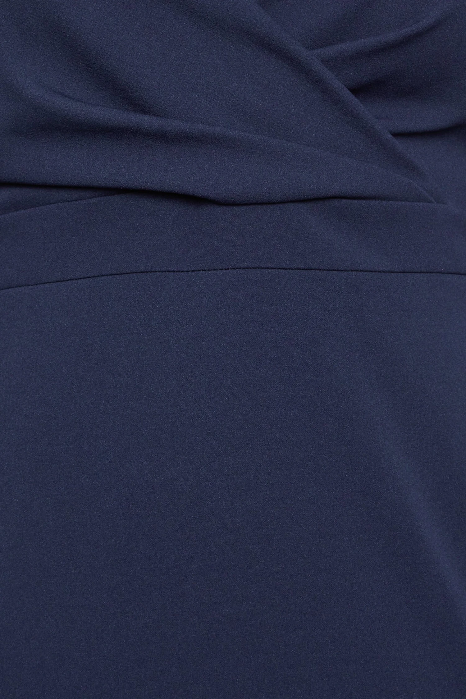 YOURS LONDON Curve Navy Blue Drop Shoulder Wrap Dress 4 YOURS LONDON Curve Navy Blue Drop Shoulder Wrap Dress - Image 4
