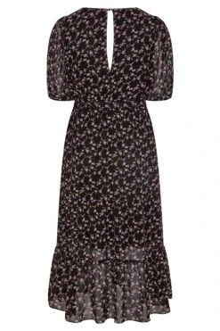 YOURS LONDON Curve Black Ditsy Smock Maxi Dress -Luna Looks Zone 036c9a31 f0c9 4f 161123 Y