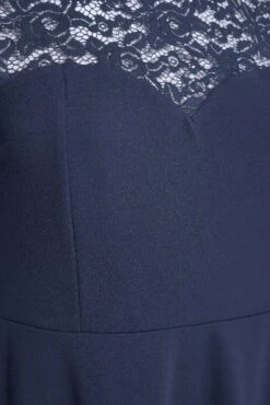 YOURS LONDON Curve Navy Blue Lace Sweetheart Midi Dress -Luna Looks Zone 039a8203 b9b8 49 162028 Z