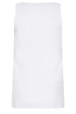 YOURS Curve White Leopard Print Sequin Vest Top -Luna Looks Zone 03bc3852 8812 42 302090 Y