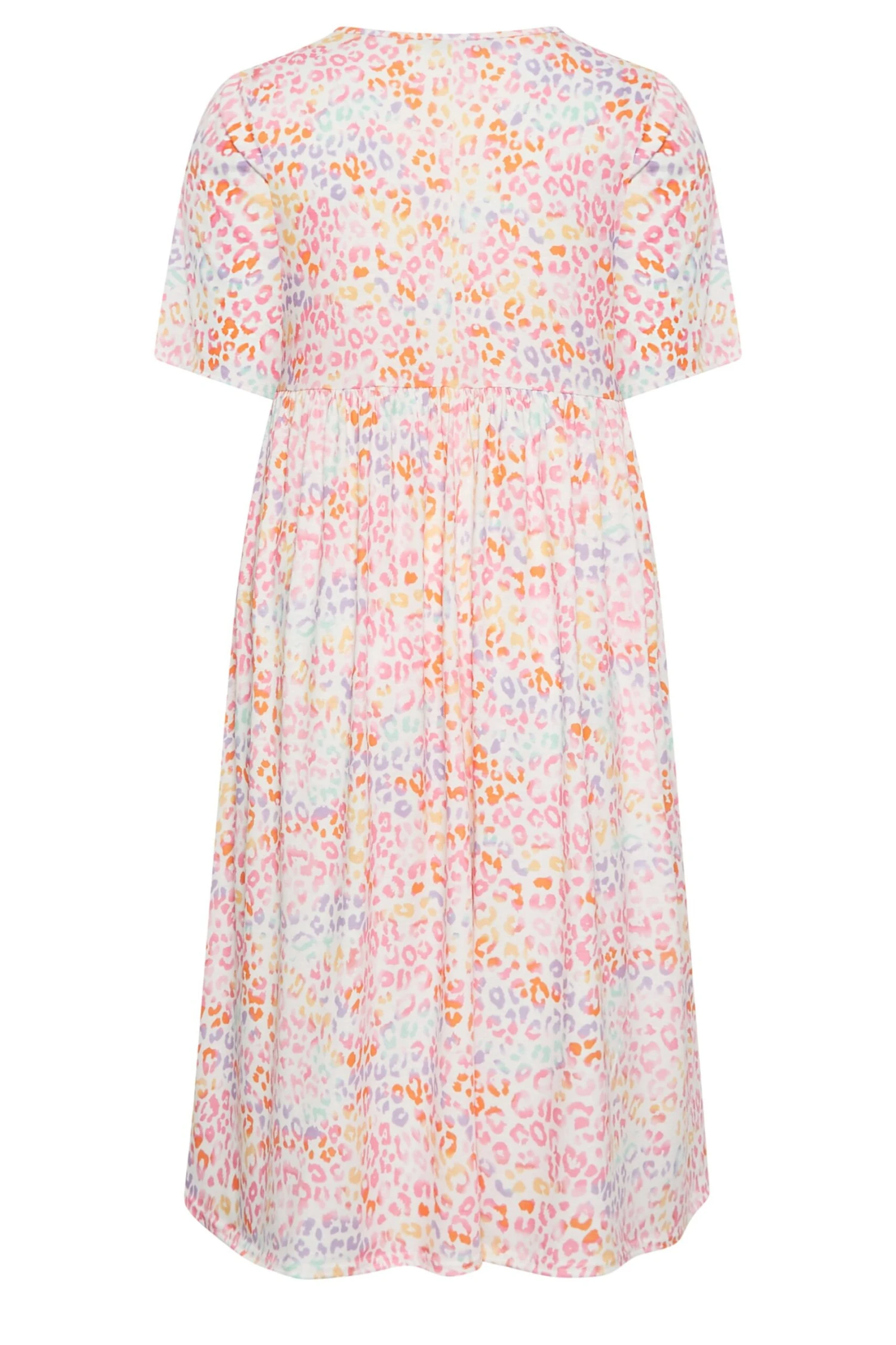 LIMITED COLLECTION Curve White Animal Print Midaxi Smock Dress 6 LIMITED COLLECTION Curve White Animal Print Midaxi Smock Dress - Image 6