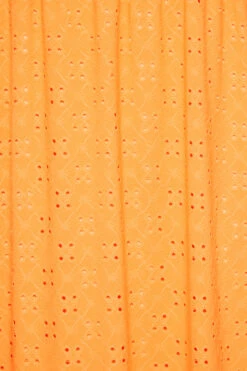 YOURS Curve Bright Orange Broderie Anglaise Maxi Dress 9 YOURS Curve Bright Orange Broderie Anglaise Maxi Dress -Luna Looks Zone 067387d5 941a 4c 137536 Z