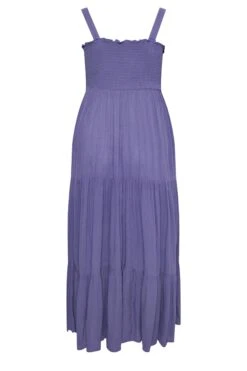 YOURS Curve Purple Shirred Strappy Sundress -Luna Looks Zone 06757fef fccd 43 137569 Y