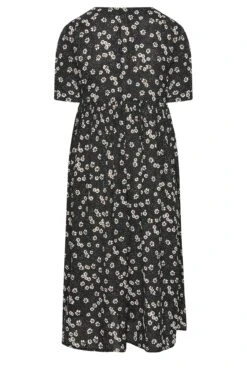 YOURS Curve Black Daisy Print Smock Dress -Luna Looks Zone 0686d350 dbc7 45 137364 Y