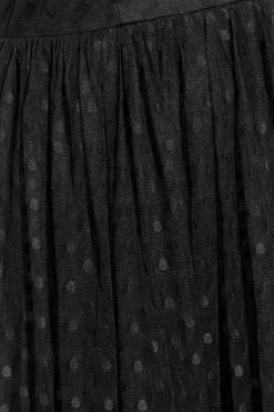 YOURS LONDON Curve Black Spot Mesh Tiered Dress -Luna Looks Zone 0860ed40 2c32 44 161717 Z