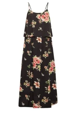 YOURS LONDON Curve Black Floral Overlay Maxi Dress -Luna Looks Zone 0a8e3991 0eda 47 161942 X