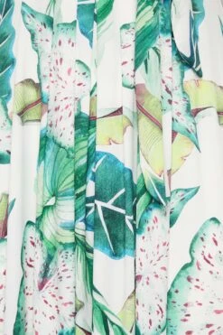 YOURS Curve White Leaf Print Maxi Wrap Dress 9 YOURS Curve White Leaf Print Maxi Wrap Dress -Luna Looks Zone 0abb08d2 ffca 42 302163 Z