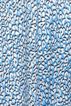 YOURS PETITE Curve Blue & White Animal Print Midi Dress -Luna Looks Zone 0b8a1fad aa4f 41 174597 z