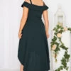 YOURS LONDON Curve Black Bardot High Low Midi Dress