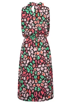 YOURS PETITE Curve Black Animal Print Halter Neck Dress -Luna Looks Zone 0dffce73 aa1d 40 174499 Y