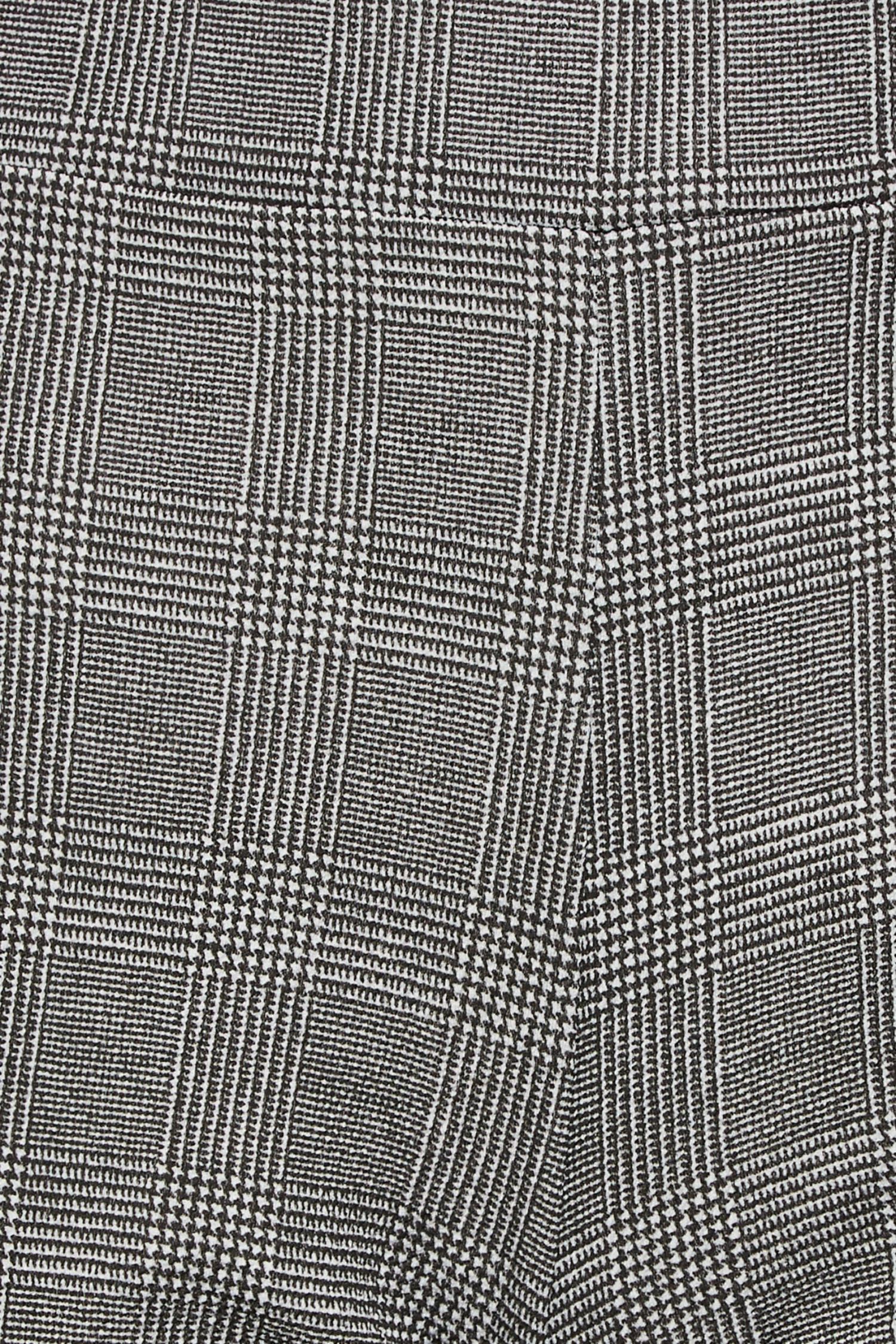 YOURS PETITE Curve Black Dogtooth Check Stretch Wide Leg Trousers 2 YOURS PETITE Curve Black Dogtooth Check Stretch Wide Leg Trousers - Image 2