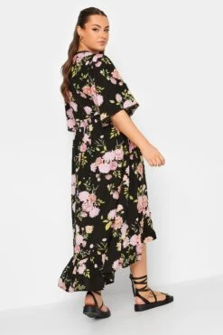 YOURS Curve Black Floral Maxi Dress -Luna Looks Zone 1085d83a b0ea 4e 137328 C