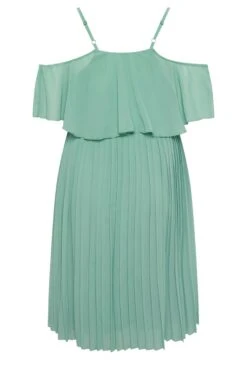 YOURS LONDON Curve Green Pleated Overlay Midi Dress 11 YOURS LONDON Curve Green Pleated Overlay Midi Dress -Luna Looks Zone 12bf99a3 4216 48 162119 Y