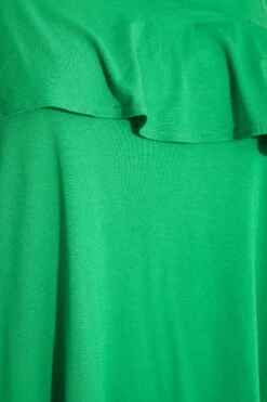 YOURS Curve Apple Green Frill Cold Shoulder Top -Luna Looks Zone 131b50fa e8d2 4a 320167 Z