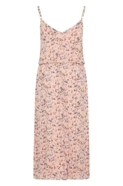 YOURS LONDON Curve Pink Floral Print Ruffle Maxi Dress -Luna Looks Zone 1370d464 b3da 46 161125 BK