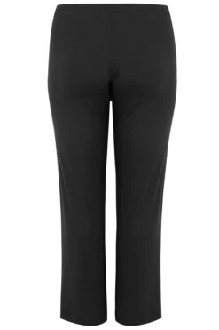 YOURS BESTSELLER Curve Black Wide Leg Pull On Stretch Jersey Yoga Pants -Luna Looks Zone 13f06081 0f61 45 037392 Y