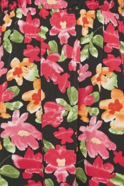 YOURS LONDON Curve Black Floral Bardot Ruffle Maxi Dress -Luna Looks Zone 1525f76e 4305 4b 161956 Z