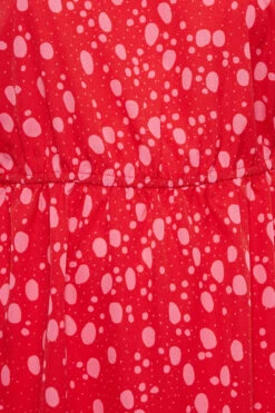YOURS Curve Red Polka Dot Print Blouse -Luna Looks Zone 15af2570 8c7d 40 131781 Z