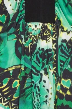 YOURS LONDON Curve Green Butterfly Print Maxi Dress -Luna Looks Zone 169b7959 3c02 49 162185 Z