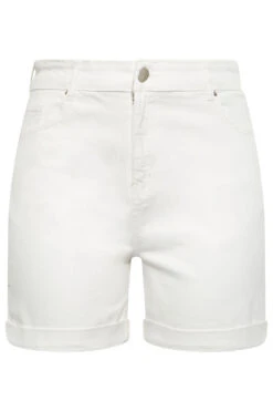YOURS Curve White Mom Shorts -Luna Looks Zone 1802873a 04c4 41 144754 X