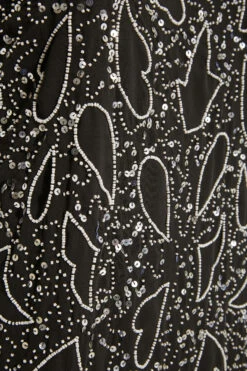 LUXE Curve Black Abstract Sequin Hand Embellished Cami Top 9 LUXE Curve Black Abstract Sequin Hand Embellished Cami Top -Luna Looks Zone 18320b50 0fe9 4b 161202 S