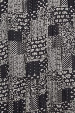 YOURS Curve Black Patchwork Print Shirred Strappy Sundress -Luna Looks Zone 198e6a86 9e2c 43 137463 Z