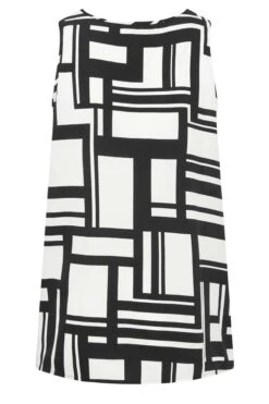 YOURS Curve White Geometric Print Cami Vest Top -Luna Looks Zone 19fae806 bb73 47 131920 Y