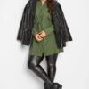 YOURS Curve Green Utility Tunic Shirt