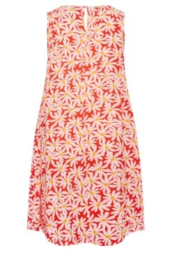 YOURS Curve Red Floral Print Swing Dress -Luna Looks Zone 1aa7c79f 1ca1 40 137444 Y