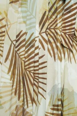 YOURS Curve Brown Tropical Leaf Print Wrap Dress -Luna Looks Zone 1b6b69df 4c5c 4a 301987 Z