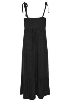 YOURS Curve Black Broderie Anglaise Maxi Dress -Luna Looks Zone 1bb922c9 2272 44 137537 Y