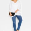 YOURS LONDON Curve White Chiffon Cape Blouse