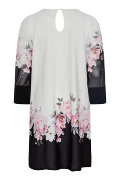 YOURS LONDON Curve White Floral Border Dress -Luna Looks Zone 1cce94dc 2b80 47 161474 Y
