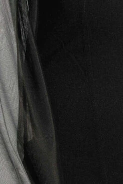 YOURS PETITE Curve Black Mesh Sleeve Corset Top -Luna Looks Zone 1cfa42f9 29ba 4f 174437 Z