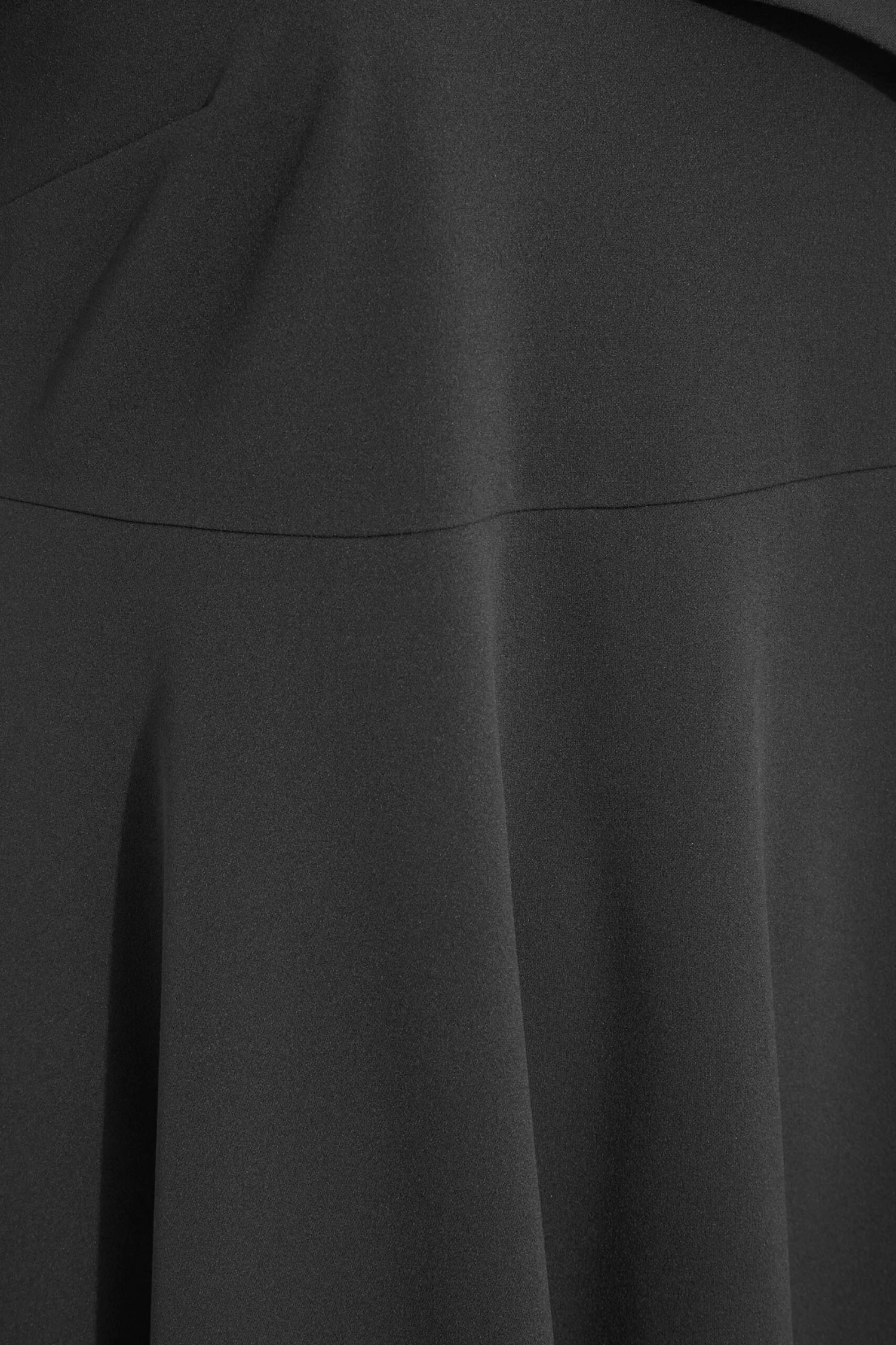 YOURS LONDON Curve Black Bardot High Low Midi Dress 4 YOURS LONDON Curve Black Bardot High Low Midi Dress - Image 4