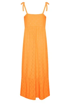 YOURS Curve Bright Orange Broderie Anglaise Maxi Dress 11 YOURS Curve Bright Orange Broderie Anglaise Maxi Dress -Luna Looks Zone 1fee2a37 ada6 4b 137536 Y