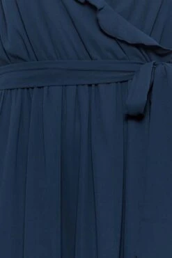 YOURS LONDON Curve Navy Blue Ruffle Wrap Dress -Luna Looks Zone 20ba42ea 3ce6 4b 161886 Z