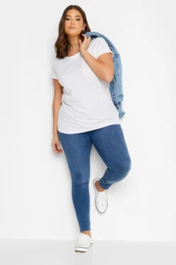 YOURS Curve 3 PACK Red & White Essential T-Shirts -Luna Looks Zone 2100fd7c 644a 41 320713 B