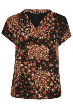 YOURS Curve Red Floral Patchwork Blouse 10 YOURS Curve Red Floral Patchwork Blouse -Luna Looks Zone 215cfcb7 a388 4a 174393 X