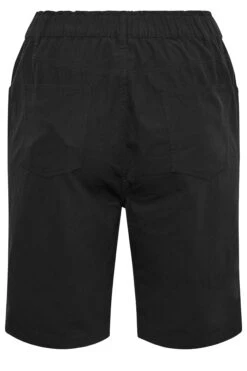 YOURS Curve Black Cool Cotton Shorts -Luna Looks Zone 216458e2 d3e2 4a 144974 Y