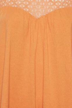 YOURS Curve Orange Crochet Vest Top -Luna Looks Zone 21ba48cd 9361 47 320825 Z