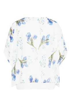 YOURS Curve White Floral Double Layered Blouse -Luna Looks Zone 229e9dbe aa37 4b 173821 Y