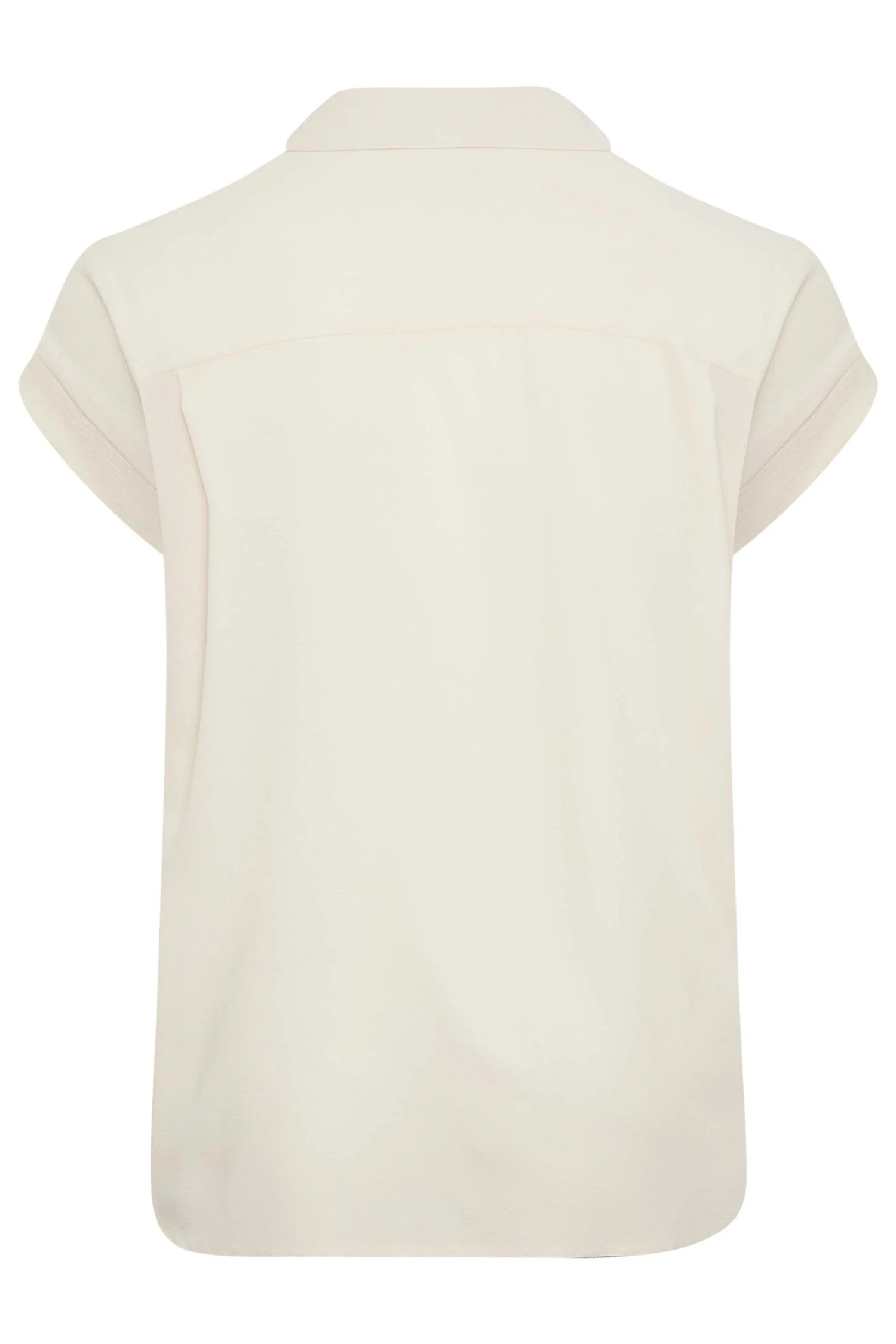 YOURS Curve Cream Collared Shirt 6 YOURS Curve Cream Collared Shirt - Image 6