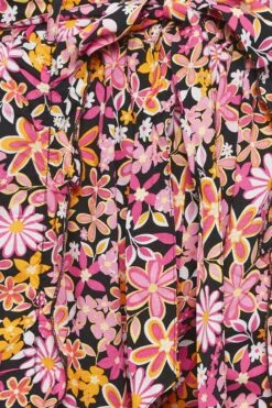 YOURS Curve Pink Floral Print Frill Wide Leg Trousers -Luna Looks Zone 236a4016 5a29 4a 143370 Z