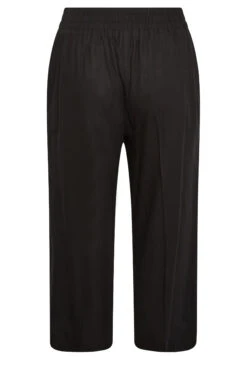 YOURS Curve Black Linen Look Culottes -Luna Looks Zone 2530ce4d 41b4 46 144765 Y