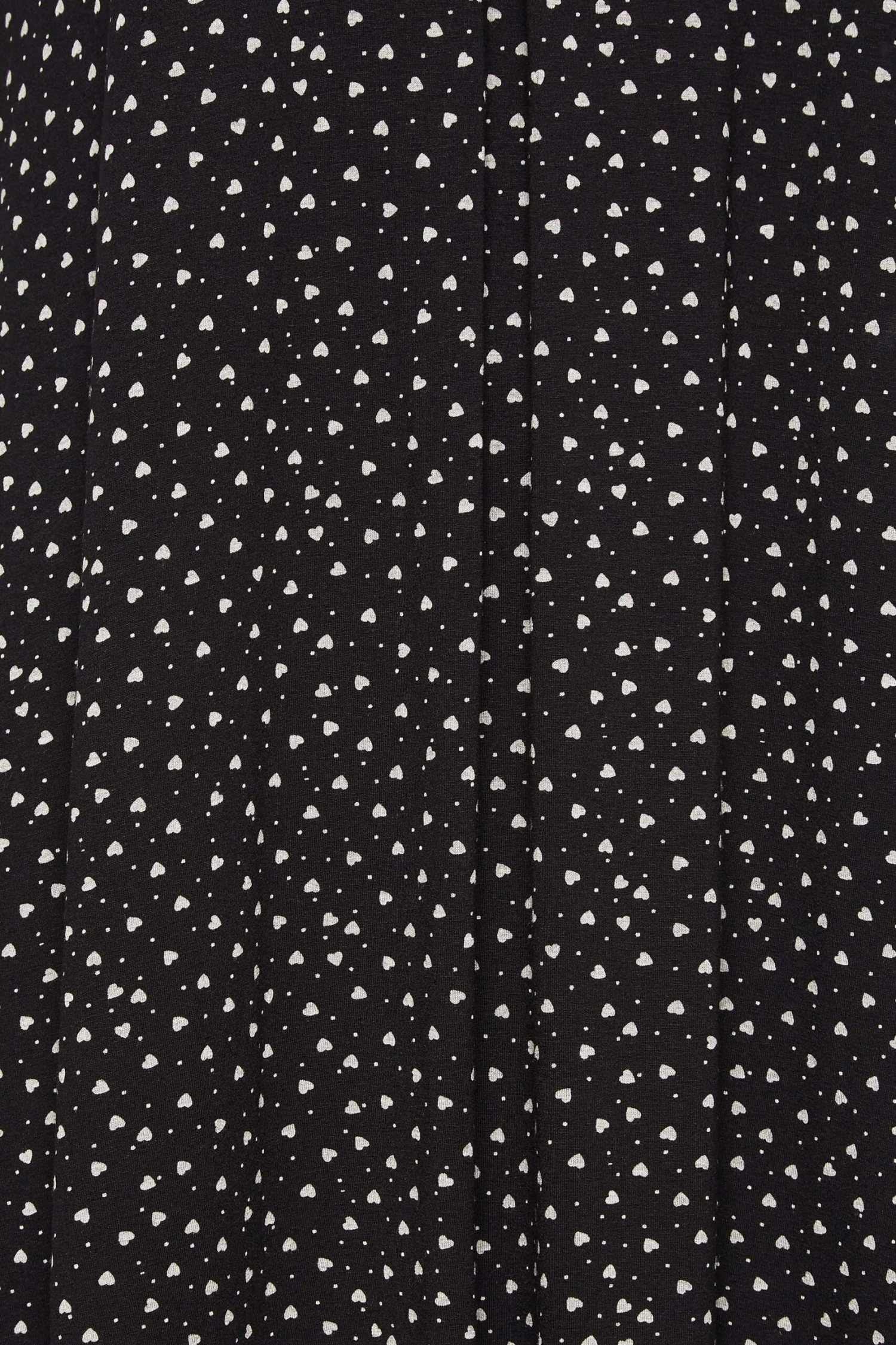 YOURS Curve Black Ditsy Heart Print Maxi Dress 4 YOURS Curve Black Ditsy Heart Print Maxi Dress - Image 4