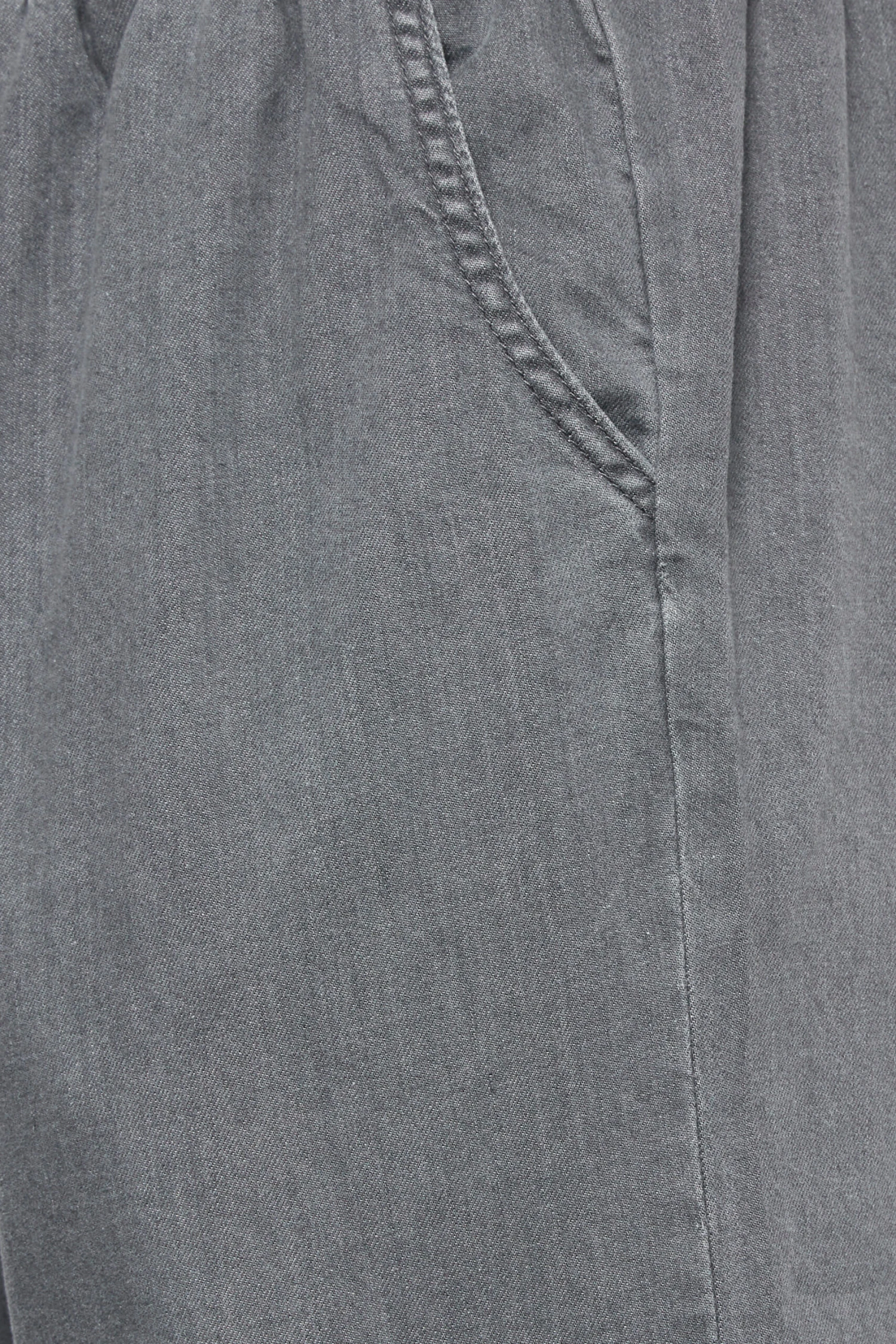 YOURS Curve Grey Pull On Wide Leg Jeans 2 YOURS Curve Grey Pull On Wide Leg Jeans - Image 2