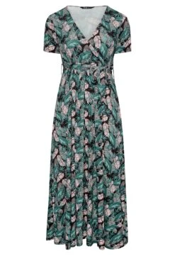 YOURS Curve Black Leaf Print Maxi Wrap Dress 10 YOURS Curve Black Leaf Print Maxi Wrap Dress -Luna Looks Zone 27dede4b 8aea 4d 302162 X