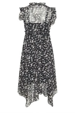 YOURS Curve Black Butterfly Print Hanky Hem Dress -Luna Looks Zone 289178b2 2c44 4f 174011 Y